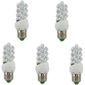 Sjzg--Led Ampoule Spirale Mini E27 5w (6500k) Pack 5 - Neuf