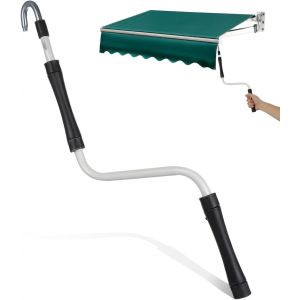 Ulteronixshop-Manivelle pour auvent r&eacute;tractable - Manivelle pour commande manuelle - Engrenage de volet roulant - Diff&eacute;rentes couleurs - 0,5 m - M&eacute;tal en caoutchouc - Pour terrasse, balcon, vitrine - Neuf