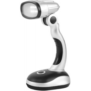 Kalanka-Lampe De Bureau Portable Aliment&eacute;e Par Piles, T&ecirc;te Flexible De 180 Degr&eacute;s Avec 12 Led Puissantes, Id&eacute;ale Pour Le Travail, Port&eacute;e De 10 M&egrave;tres, Lampe Torche Lumineuse Sans Fil Pour La - Neuf