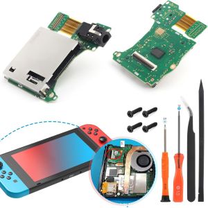 KAL-Lecteur De Carte De Jeu Pour Switch Emplacement Pour Carte De Jeu Pour Nintendo Switch Hac-001 Port Pour Trou D'Écouteur De Plateau Adapté De Remplacement - Avec Vis Et Outils - Neuf