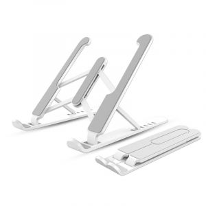 Support pliable pour ordinateur portable (argent) de 10 à 15,6 pouces, compatible - Neuf