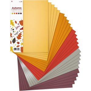 25x Carton Cr&eacute;atif Automne A4 210 X 297 Mm 5 Couleurs Assorties Multicolore Set De Cartes Carton &Agrave; Dessin Carton Color&eacute; De Bricolage Pour Diy Loisirs Cr&eacute;atifs Cartes De Voeux Scrapbooking - Neuf