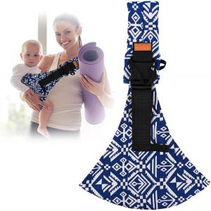 Kalanka-Portable Echarpe De Portage Bebe, Porte Bebe Physiologique, Portage Bebe Porte Bebe, Porte-Bébé Dès La Naissance Pour Bébé De 0 À 36 Mois, Bambin Jusqu'à 15kg (Blue) - Neuf
