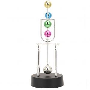 Pendule Magnetique A Mouvement Perpetuel Electrique Colore En Orbite D'asteroide, Jouet De Bureau Pivotant - Neuf