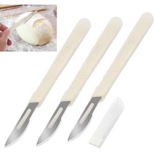 Kal-Pcs Pain Lame, Scoreur De Pain, Outils De Pain Portable Levain Pain Lame Pâte Outil De Scoring Du Pain Avec Règle Graduée Outils De Découpe De Gâteau - Neuf