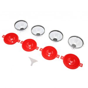 Hjlian Lot De 4 Moules A Glacons En Pp, Empilables, Non Toxiques, Avec Entonnoir, Pour La Fabrication De Glace Domestique - Neuf
