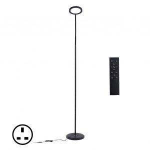 Hjlian Lampadaire Led 3 Couleurs, Base Stable, Lampe De Lecture A Col De Cygne Reglable Avec Telecommande, Prise 110-240 V (Uk) - Neuf