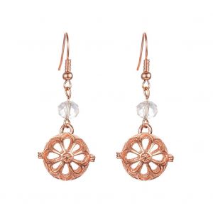 Boucles D'oreilles Pendantes En Forme De Goutte Pour Femme Et Fille (Or Rose) - Neuf