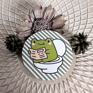 sticker personnalisé - rayures - grenouille - fait main - Neuf