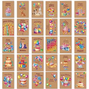 CHECARZHN--NO1-30 Carte Anniversaire Avec Enveloppe, Happy Birthday Carte Joyeux Anniversaire, Carte D'Anniversaire, Cartes Anniversaire, Cartes De V?ux D'Anniversaire En Papier Pour Cadeau Anniversa - Neuf