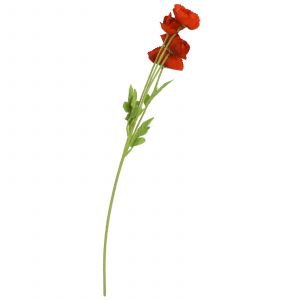 HJLIAN Lot de 4 fleurs artificielles decoratives, realistes et elegantes, pour la maison, le salon, le mariage, rouge - Neuf