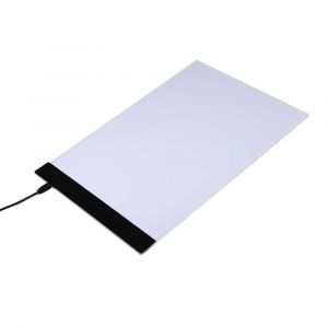 Tableau lumineux LED A4 pour pochoirs, table a dessin, tracage, pour enfants artistes (prise britannique) - Neuf