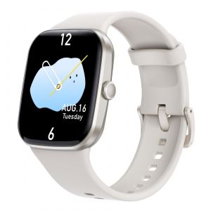 Montre Connect&eacute;e &Eacute;tanche Bluetooth Appels Suivi Sant&eacute; &Eacute;cran HD Multisport Blanc YONIS - Neuf