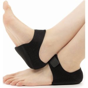 Protège-Talons, Talonnettes Pour Fasciite Plantaire, Coussinets En Gel Épais Pour Tendinite D'achille, Ampoules, Talons Fissurés Et Éperons Pour Soulager Les Douleurs Au Talon (Noir, S) - Neuf