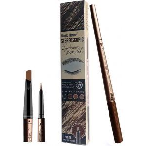 KALANKA-Crayon Sourcil, Teinture sourcil, Sourcils Maquillage, Crayon Sourcil Semi Permanent Waterproof, Coloration Sourcil, Crayon &agrave; Sourcils &agrave; Double Extr&eacute;mit&eacute;, 2# Light Brown (Brun Clair) - Neuf