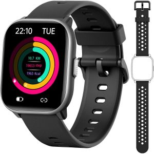 Kalanka-Meoonley Montre Connectée Pour Enfant,1.5"" Montre Podometre,19+ Modes D'entrainement,Fréquence Cardiaque,Suivi Du Sommeil,Longue Durée,Étanche,Cadeau Pour Les Filles Et Les Garçons 6-15,Track - Neuf