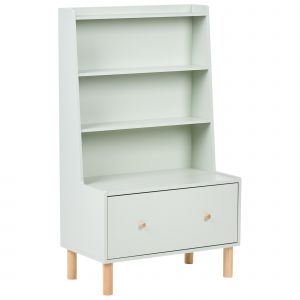 Bibliothèque 3 étagères QUILPIE 120 cm Vert clair - Neuf