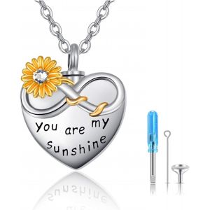 Collier Balle Urne De Cr&eacute;mation Cendres Pendentif Memorial Pour Femme Fille Cha&icirc;ne Pendentif En Argent Fin 925 Souvenirs De Bijoux - Neuf