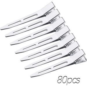 40 Pi&egrave;ces Pince Cheveux M&eacute;tal Pince Crocodile Cheveux Alligator Barrette 5,5cm Pinces &Agrave; Bec Canard Clips Pince Locks Pince Cheveux Coiffeur Pour Femmes Filles Coiffure Maquillage(15 Couleurs) - Neuf