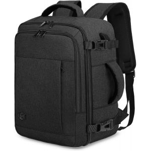 TIANYI-Sac à Dos Voyage Cabine Avion 45x36x20 Pour Easyjet 30L Bagage à Main Femme Homme Sous Siege Cabine Sac à Dos Pour Ordinateur Portable 15.6 Pouces Gris foncé - Neuf