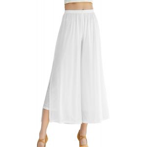 Pantalon De Danse Orientale Femme Mousseline À Jambes Larges Latine Pilates Yoga Pantalon Palazzo D'été S-Xl - Neuf