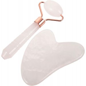 Sjzg-1 Ensemble Outil De Massage Facial Jade Naturel Pour Soin Peau Pour Poches Sous Yeux Et Soulager Pratique Et Pour Voyages - Neuf