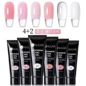 Ur Sugar-Verhéritage À Ongles Gel Uv/Led,Soak Off,15ml,6 Pièces/Lot,Acrylique Cristal,Blanc Clair,Nude--49154-7 - Neuf