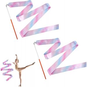 Ruban De Danse,Ruban De Gymnastique,Ruban De Gymnastique Rythmique,Gym Fitness Rubans,Ruban Danse Artistique Pour Les Enfants,Tournoyant Rubans Pour Enfants Danse Artistique.[B1568] - Neuf