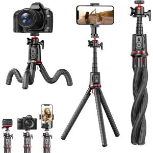 Lbgwp60-Trépied Pour Téléphone Portable Trépied De Voyage Avec Support Mobile, Flexible Et Extensible Trépied Perche Selfie Trépied Caméra Avec Télécommande Sans Fil Pour Téléphone Portable Et - Neuf
