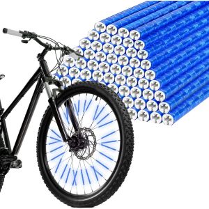 Kal-48/96 Pcs Réflecteur De Rayon De Vélo, Tubes Réflecteurs Pour Rayons De Vélo Visibilité À 360°, Réflecteur De Roue De Bicyclette Rayons Réfléchissants Pour Tous Les Rayons De Vélo Standard - Neuf