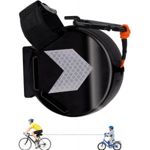 Kal-Barre Traction Velo Enfant, Remorque Velo Enfant, Accessoire Velo, Corde De Remorquage De Vélo Rétractable, Ceinture De Corde De Traction De Bicyclette (B) - Neuf