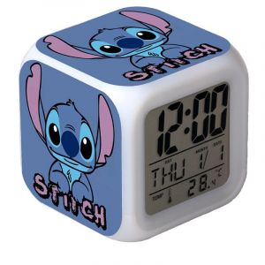 Réveil LED coloré Lilo et Stitch Cartoon Stitch - Neuf