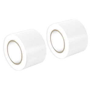 2 rouleaux de ruban adhésif électrique blanc de 50 mm x 15 m,noirs,en silicone,imperméables,ruban isolant pour réparation - Neuf
