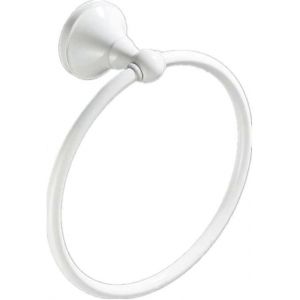 Anneaux de serviette noir Anneau de serviette de salle de bain Porte-serviettes Antique Bronze Laiton Chrome Blanc Essuie-mains - Neuf