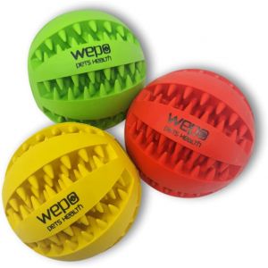 Jouets Pour Chiens/Balle Pour Chiens-Jouet À Mâcher Avec Fonction D'hygiène Dentaire-Balle En Caoutchouc Naturel-Balle À Snack/Aliment-Jouet Pour Chiots-3 - Neuf