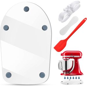 ASFASFq-Planche coulissante en acrylique pour robot de cuisine KitchenAid - Tapis de déménagement transparent avec protection anti-rayures, déplacement facile et protection du plan de travail - Neuf