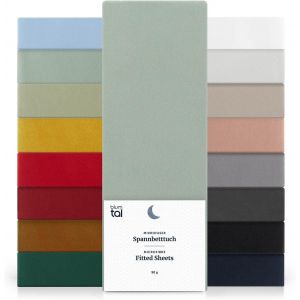 Tzf-Drap Housse 160 X 200 Cm En Microfibre - Drap Housse 160x200 Cm Certifié Oeko-Tex - Housse Matelas 160x200 Cm - Housse De Matelas 160x200 - Drap House 160 X200 - Drap-Housse 160x200 Vert Clair - Neuf