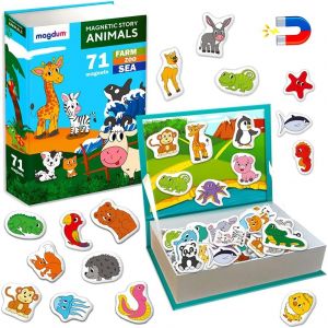 MDY-Magnet frigo enfant Animaux jeu d'aimants de conte fées - 71 Grande jouet Aimant educatif Emants magnetique tableau blanc Multicolore - Neuf
