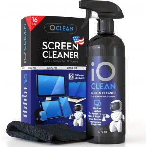 VornixorSarlshop-Grand Kit de Nettoyage pour &Eacute;cran (473ml) LCD LED OLED TV, Smartphone, iPad, Ordinateur Portable, &Eacute;cran Tactile, &Eacute;cran D'ordinateur, Autres Appareils &Eacute;lectroniques, Lingettes en Micr - Neuf