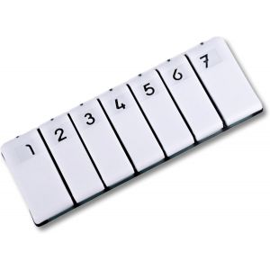Pilulier Semainier Français|Pilulier 7 Jours-7 Compartiments|Compact Et Durable|Sans Bpa|Une Pièce|Med-S7c (Vert) - Neuf