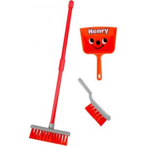 Mdy-Set De Ménage Henry, Jouets De Ménage Pour Enfants Dès 3 Ans, Amusant Et Éducatif, Avec Balai, Balayette Et Pelle - Neuf