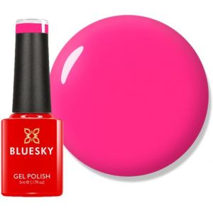 Vernis &Agrave; Ongles Gel Bluesky, Rose Choquant - Neon12, Rose, Brillant, Durable, R&eacute;sistant Aux Puces, 5 Ml (N&eacute;cessite Du S&eacute;chage Sous Lampe Led Uv) - Neuf