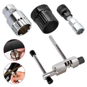 Ensemble D'outils De V&eacute;lo 4 En 1 P&eacute;dalier Extracteur De Manivelle R&eacute;paration D'extracteur De Manivelle - Neuf