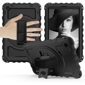 &Eacute;tui - NIKCORP - Samsung Galaxy Tab A 10.1" - Support 360&deg; - Bandouli&egrave;re ajustable - Protection 3 couches - Neuf