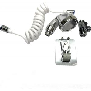 Douchette pour lavabo de salle de bain, douche universelle lavabo avec 3 m&egrave;tres, tube extensible, douche pour laver les cheveux, animaux ou nettoyer l'&eacute;vier de cuisine et bidet - Neuf