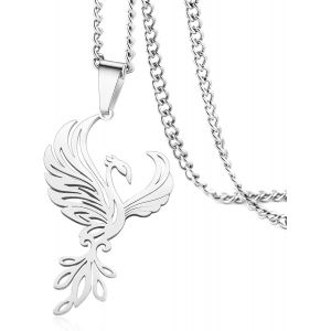 Trahoo-Collier Phoenix Pour Femmes Collier Pendentif Oiseau De Feu Phoenix En Acier Inoxydable Pour Hommes Cadeaux De Bijoux Tendance - Neuf