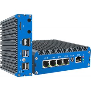 SUBZONAL-Routeur Firewall N150(Mise &agrave; Niveau N100), Soft Routeur Firewall Micro Appliance VPN Serveur sans Ventilateur 4*i226 DDR5 8GB 128GB NVMe SSD Soutien pfSense/OPNsense/OpenWrt/Proxmox/AESNI - Neuf