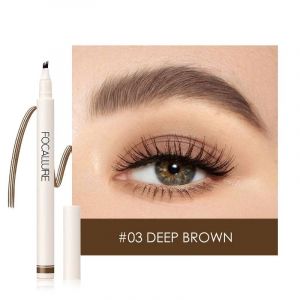 Focallure 4 Fourchettes Crayon À Sourcils Ultra-Fin Imperméable Longue Durée Rehausseur De Sourcils Naturel Sourcils Teinte Maquillage Cosmétiques.03. - Neuf