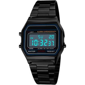 Montre De Sport De Luxe En Acier Inoxydable &Eacute;tanche Jusqu'&agrave; 30 M.[J347] - Neuf