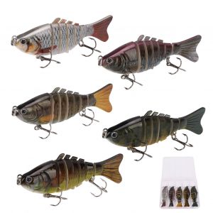 Leurres De Peche Realistes Multi-Articules Swimbait, Ensemble De Leurres Durs, 10 Cm, 15,5 G - Neuf